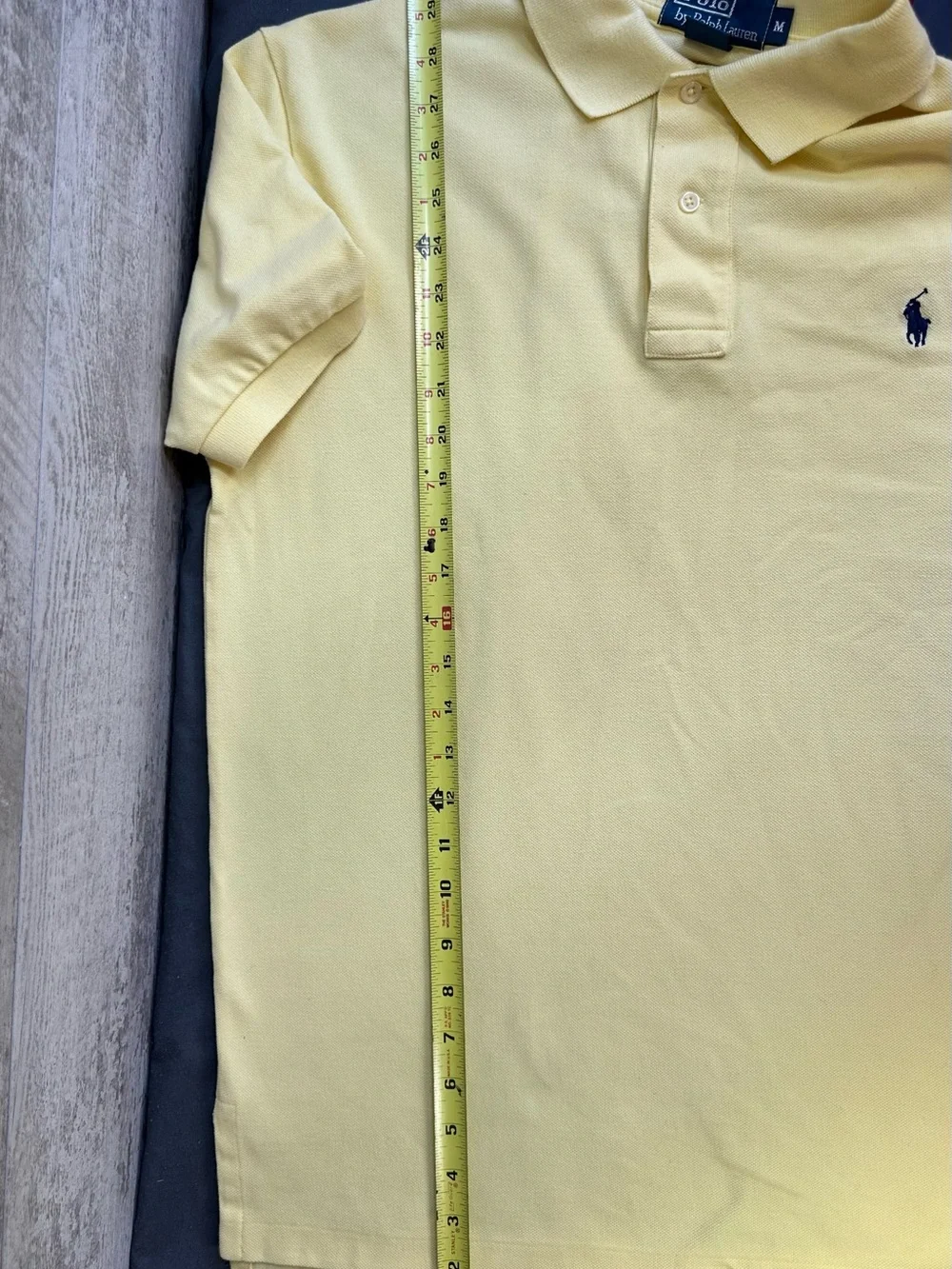 Polo Ralph Lauren Yellow Short Sleeve Polo Shirt Men's Size M - Picture 9 of 9